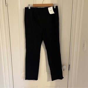 Madewell NWT Denim Slim Crop Pants Black Stretchy Sz 10